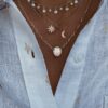925 Sterling Silver Diamond Mini Crescent Moon Necklace - Image 3