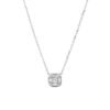 925 Sterling Silver necklace set with premium CZ diamonds and pave setting