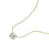 Thick gold plated necklace with mosaic-inspired texture and bright finish