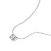 5.5 mm mosaic necklace with round and baguette-shaped CZ stones