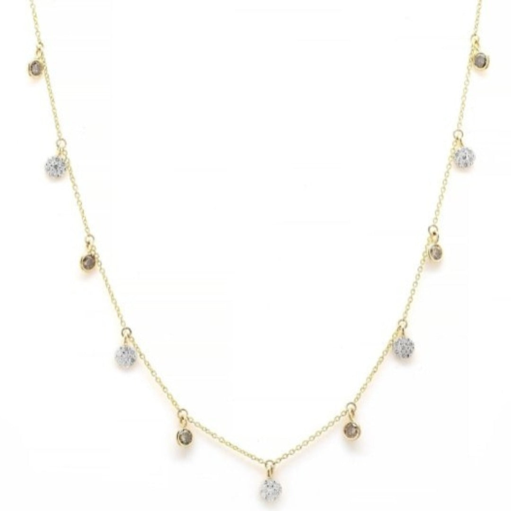 925 Sterling Silver Diamond Necklace