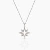 925 Sterling Silver Diamond Northern Star Necklace - Image 4