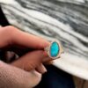 925 Sterling Silver Diamond Opal Bezel Ring - Image 4