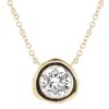 925 Sterling Silver Diamond Orbit Necklace