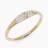 925 Sterling Silver Diamond Pave Signet Band - Image 4