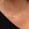 925 Sterling Silver Diamond Pear Pave Necklace - Image 2