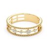 925 Sterling Silver Diamond Promise Ring Beaded Band - Image 3