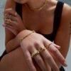 925 Sterling Silver ring featuring premium CZ diamond accents