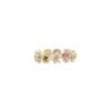 Gold-plated sterling silver ring with sparkling diamond detail
