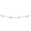 Sterling silver bracelet with round bezel sections and CZ details