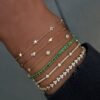 Bracelet featuring thick gold plating and a 7 inch chain