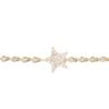 925 Sterling Silver bracelet with star-inspired bezel design
