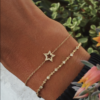 Adjustable 925 Sterling Silver star bracelet, 5.5 to 6.5 inches