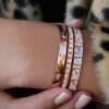 925 Sterling Silver Diamond Starburst Bangle - Image 2