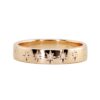 925 Sterling Silver Diamond Starburst Hammered Ring