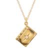925 Sterling Silver Diamond Starburst Vintage Book Charm