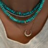 925 Sterling Silver Diamond Starlit Crescent Moon Necklace - Image 3