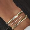 925 Sterling Silver Diamond Strike Bangle - Image 2