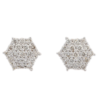 925 Sterling Silver Diamond Stud Earrings