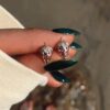 925 Sterling Silver Diamond Summer Strawberry Stud - Image 2