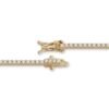 9-inch tennis anklet with snap closure and safety latch