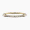 925 Sterling Silver Diamond Thin Stacking Ring