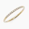 925 Sterling Silver Diamond Thin Stacking Ring - Image 4