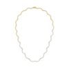 925 Sterling Silver tennis necklace with a wavy design
