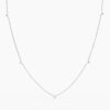 925 Sterling Silver Diamond Yard Necklace - Image 3