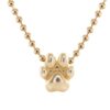 925 Sterling Silver Dog Paw Necklace On Ball Chain