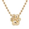 925 Sterling Silver Dog Paw Necklace On Ball Chain - Image 2