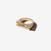 925 Sterling Silver double bar ring with sleek split design