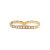 Statement ring featuring tri-link detail and a maker's mark centre
