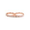 Double knuckle ring with clean, modern lines and structured shape