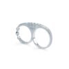 Sterling silver statement ring with row of Premium CZ diamonds
