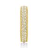 925 Sterling Silver Double Row Pave Diamond Eternity Band - Image 8