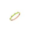 Sterling silver ring with lemon-inspired design and bright stone detail