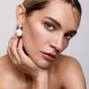 Sterling silver drop earrings, 1.25 inches long with post backs