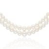 Sterling silver pearl necklace with thick gold plating
