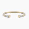 925 Sterling Silver Duo Baguette Diamond Ring