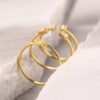 925 Sterling Silver Duo Baguette Diamond Ring - Image 5