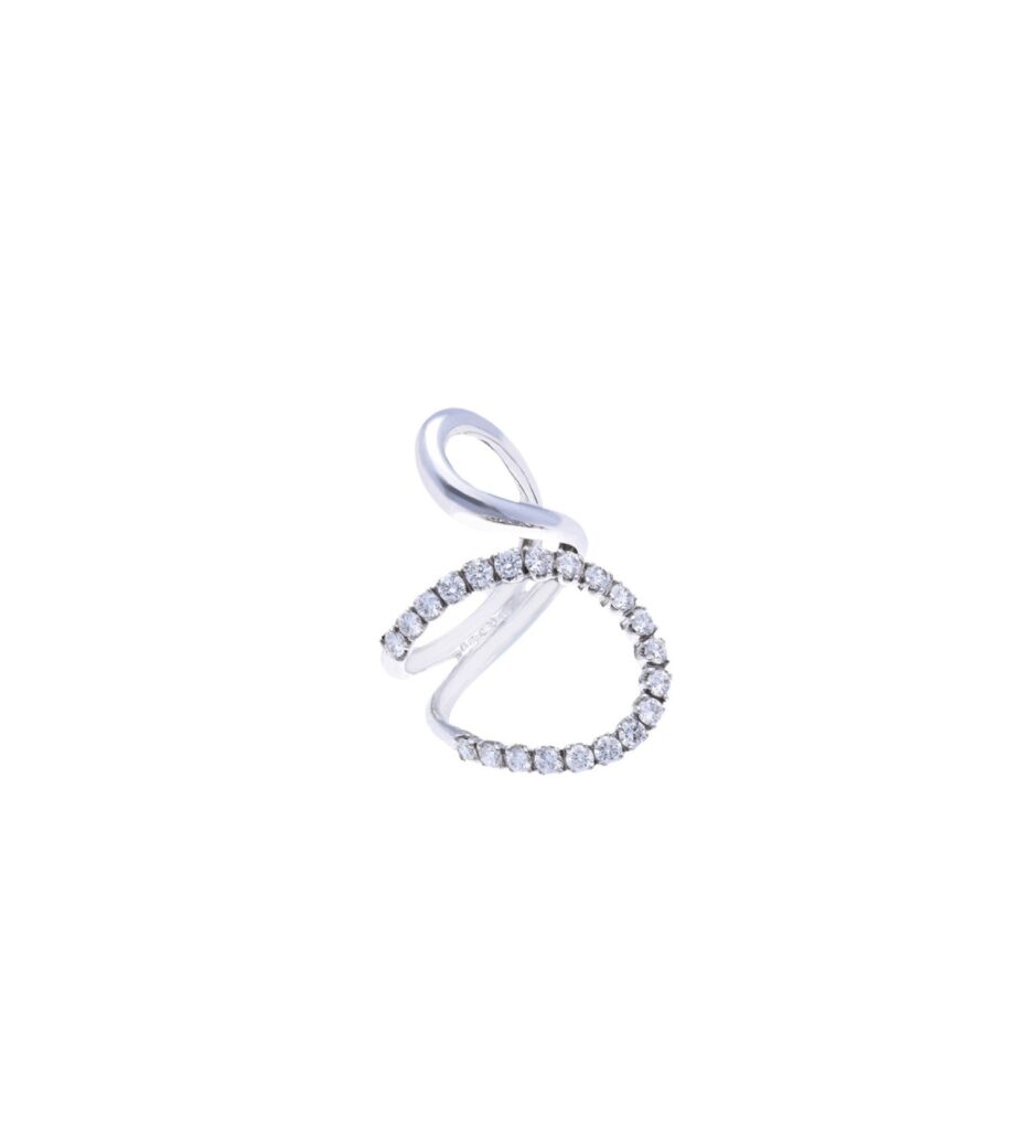 925 Sterling Silver Embrace Diamond Ring