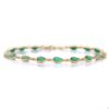 925 Sterling Silver Emerald Bracelet