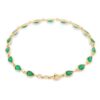 925 Sterling Silver Emerald Bracelet - Image 2