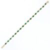 925 Sterling Silver Emerald Bracelet - Image 3