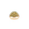 925 Sterling Silver Emerald Cluster Diamond Ring - Image 6