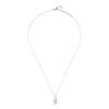 925 Sterling Silver Emerald Cut Blue Topaz Necklace - Image 2