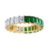 Gold-plated 925 sterling silver ring with refined geometric styling