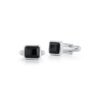 925 Sterling Silver Emerald Cut Onyx Cufflinks