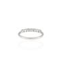 Slim 1.4 MM half eternity ring in 925 sterling silver